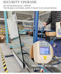 Main courante extérieure en aluminium à canal en U Rampe en verre à LED pour hôtels, centres commerciaux, balcons Barrières en verre pour balustrade, balcon Main courante - Product Image 2