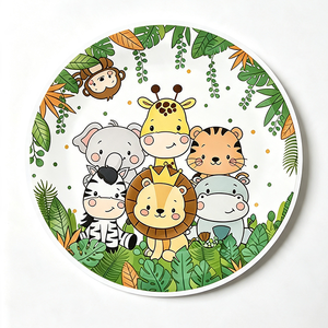 Divertenti Accessori per Foto di Compleanno per Bambini in PVC, Occhiali <span class=keywords><strong>con</strong></span> Corona Colorata, <span class=keywords><strong>Baffi</strong></span> e Cartello, Kit per Feste Riutilizzabile, Impermeabile e Infrangibile - Product Image 3