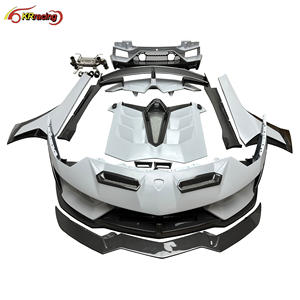 Kit de <span class=keywords><strong>vente</strong></span> chaude pour SVJ Style Prepreg Dry Half Carbon Fiber Body Kit pour Lambo <span class=keywords><strong>Aventador</strong></span> LP700 2011-2015 - Product Image 1