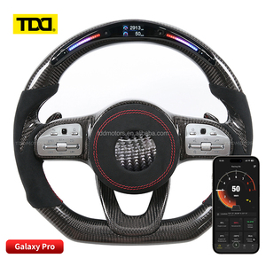 Volant en carbone TDD LED pour Benz W213 W204 S500 S320 S300 E200 E300 E320 E350 E43 E63 E53 E500 Amg Volant LED - Product Image 2