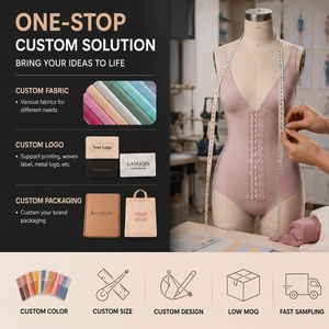 LANGQIN Corset de taille pour femme, gaine amincissante à baleines en acier, contrôle du ventre en maille, gaine de luxe, meilleur serre-taille pour femme - Product Image 4