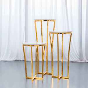 Soporte de Flores Desmontable Dorado, Diseño Moderno, Romántico y Simple de Hierro, Ideal para Decoración de Bodas, Fiestas y Eventos - Product Image 2