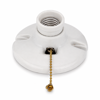 Douille de lampe à vis en céramique E26 avec interrupteur de type plafonnier, tension 250V, pour luminaires