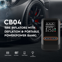 Compresseur d'air numérique sans fil pour pneus de voiture, moniteur de pression des pneus, arrêt automatique, pompe à air portable pour automobile