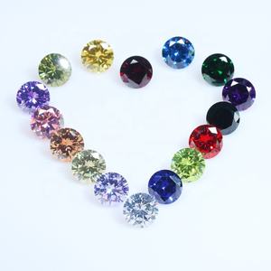 Batu <span class=keywords><strong>CZ</strong></span> 5A Grosir Bentuk Bulat Berkualitas Tinggi 3-10mm Zirkonia Kubik Sintetis Batu Permata Zirkon untuk Pembuatan Perhiasan - Product Image 3