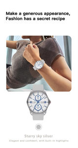 นาฬิกาสมาร์ทวอทช์แฟชั่น V36 รุ่นบางเฉียบ หน้าจอ AMOLED 1.43 นิ้ว Wearfit GPT พร้อมเข็มทิศ Smart Island รองรับการโทรผ่านบลูทูธ สำหรับผู้หญิง - Product Image 3