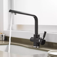 YL-660 Usine prix double poignée à trois voies potable filtrée mélangeur robinet purificateur d'eau robinet d'évier de cuisine