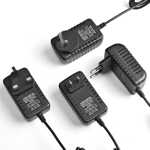 Adaptateur électrique Pei'An, alimentation murale, alimentation à découpage LED, DC 12V1A 12W, à brancher, <span class=keywords><strong>noir</strong></span>/blanc, matériau PC - Product Image 1