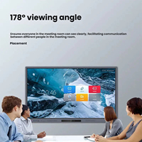 Pizarra Interactiva Inteligente 4K LCD con Cámara de 48MP Opcional, Sistema Operativo Android/Windows, IA, NFC, Revestimiento Antihuellas, Táctil de 20 Puntos