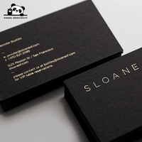 Tarjetas de Agradecimiento Personalizadas de Lujo para Bodas, Negocios, con Papel Negro de 500 g/m², Impresión en Dorado/Plateado, Tamaño 4x6, 5x7