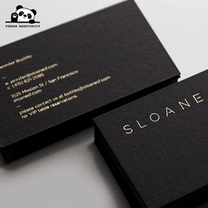Biglietti di ringraziamento personalizzati 4x6 5x7 con stampa a caldo oro/argento, di lusso, per matrimoni o aziende, in <span class=keywords><strong>carta</strong></span> nera da 500 gsm - Product Image 4