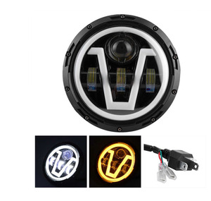 Proiettori LOGO LELANPU, Accessori per Luci da Camion, Fari LED Rotondi da 7 Pollici con Occhi di <span class=keywords><strong>Angelo</strong></span> per Jeep Wrangler - Product Image 3