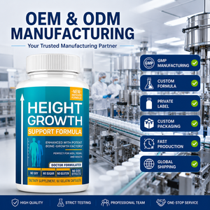 Wholesale OEM Private Label 60 Capsules Calcium Vitamin D3 K2 Lysine Natural Bone Growth <strong>Height</strong> Growth Supplement <strong>Booster</strong> - Product Image 5