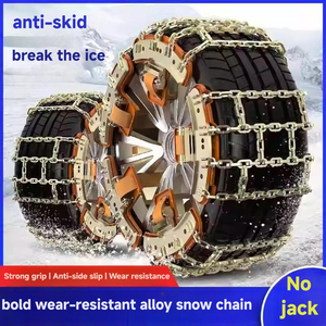 Yeni OEM 2025 yüksek kalite evrensel araba lastiği kar zincirleri jack kurulum anti-skid icebreaking kalınlaşma zinciri olmadan - Product Image 2