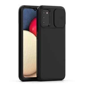 Rivestimento di pelle Olio di cuoio Della Caramella Opaca Gelo Dura del PC Cassa Del Telefono Per <span class=keywords><strong>Samsung</strong></span> <span class=keywords><strong>A02s</strong></span> Della Copertura Posteriore con la Finestra Scorrevole Protezione Della Fotocamera - Product Image 3