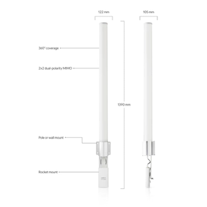 สำหรับเครือข่าย 5 GHz 10 DBi 2x2 เสาอากาศ POE รุ่น AM0-5G10 - Product Image 5