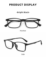 Nouvelles lunettes photochromiques anti-lumière bleue à monture carrée tendance pour hommes, verres plats rétro pour affaires