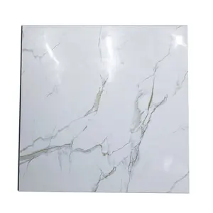 Venda quente brilho branco cerâmica porcelanto telha piso porcelanato rústico branco