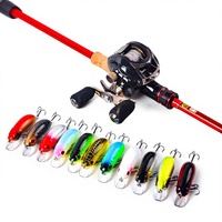 Vente en gros usine : Leurre crankbait en plastique style CC Rock, flottant/affleurant, diverses tailles ; Imitations réalistes à longue portée