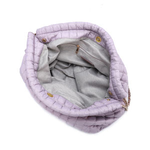 Sac à main matelassé de luxe personnalisé avec logo et image, grand, portable, avec fermeture éclair, en nylon, sac hobo pour femmes, cadeau - Product Image 5