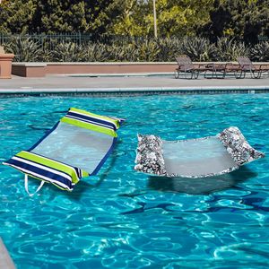 Nuevo Flotador Inflable para Piscina con Forma de Silla, Diseño a Rayas, para Adultos, Hamaca Acuática Grande - Product Image 5