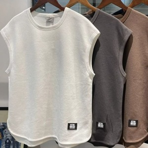 ISStapromo Cadeaux T-shirt sans manches rétro pour hommes Marque de mode d'été Lâche et décontracté Épaule Sports Fitness - Product Image 2