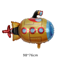 Ballon en Mylar Métallique en Forme de Voiture - Motif Bus Scolaire pour Décorations de Fête de Pâques, Rentrée Scolaire, Diwali et Remise de Diplôme pour Enfants (Vente en Gros)
