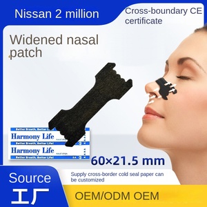 Patch nasal respirant élargissant pour le sommeil, anti-ronflement, certifié CE, avec <span class=keywords><strong>trois</strong></span> bandes élastiques noires, pour <span class=keywords><strong>la</strong></span> ventilation nasale - Vente en gros - Product Image 2
