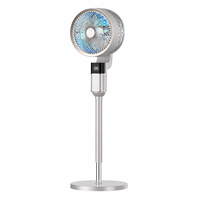 Ventilateur de circulation d'air 40W, 8 vitesses, vent puissant, oscillant, sur pied, télécommande, écran LED pour la maison