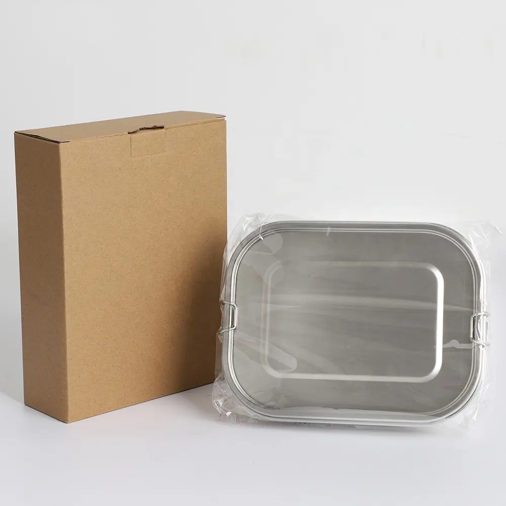 304 stainless steel lunch box leak-proof bento box with divider