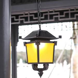 Nouvelle lampe murale suspendue vintage en aluminium de style chinois, étanche, ultra-lumineuse, blanc chaud, pour entrée de villa, balcon, portail - Product Image 3