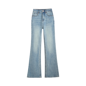 <span class=keywords><strong>Jeans</strong></span> a Zampa d'Elefante da <span class=keywords><strong>Donna</strong></span> in Lyocell a <span class=keywords><strong>Vita</strong></span> <span class=keywords><strong>Alta</strong></span>, Elasticizzati in 4 Direzioni, Pantaloni a Campana per Autunno - Product Image 1