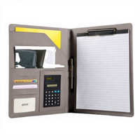 Porte-documents en cuir PU A4 pour réunion de travail personnalisée, organisateur de conférence, dossier de travail pour documents