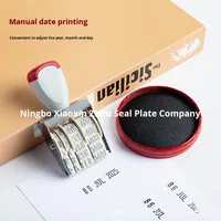 300 400 Anglais Date Bureau Planificateur Timbre Plastique Manuel Date Timbre