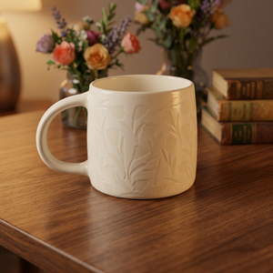 New Design Ceramic Porcelain Milk Mug <b>Large</b> Capacity Floral Pattern Dishwasher & Microwave <b>Safe</b> Factory Direct Sale - Product Image 6