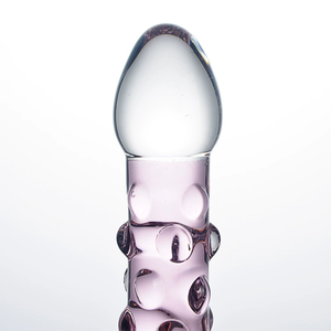 Gode artisanal en verre à double extrémité avec prise anale-Produits intimes unisexes pour adultes - Product Image 2