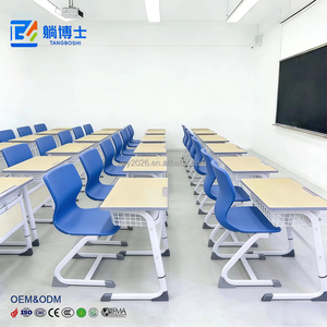 Meilleure vente : Bureau d'écolier multi-niveaux sur pied unique et chaise de classe pour l'étude en écoles primaires et secondaires - Product Image 6