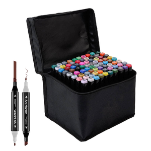 Marqueurs à double tête de 36 couleurs pour adultes et enfants Ensemble d'encre à séchage rapide et sans décoloration avec pointe en <span class=keywords><strong>feutre</strong></span> pour une coloration créative - Product Image 1