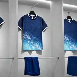 <span class=keywords><strong>Ensemble</strong></span> de maillots de football à imprimé dégradé, uniforme de football respirant à séchage rapide, kit d'entraînement d'équipe avec impression de logo personnalisé pour adultes et jeunes - Product Image 6
