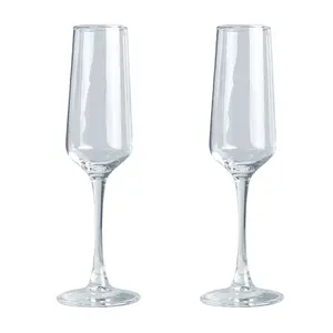 Calice per occhiali da Champagne di lusso in cristallo di vendita diretta in fabbrica da 250ml per la festa di nozze
