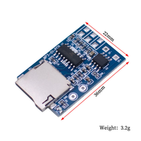 Module décodeur MP3 GPD2846A avec carte TF, amplificateur audio 2W, lecteur de musique pour projets électroniques d'alimentation GM