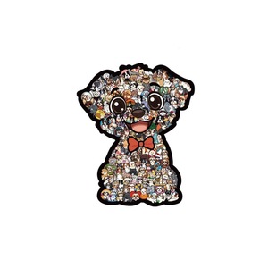 ตุ๊กตาจิ๊กซอว์รูปสุนัข 160 ชิ้นของเล่นปริศนาไม้สำหรับเยาวชน 8.18x9.96 นิ้วเกมปริศนาตกแต่ง - Product Image 5