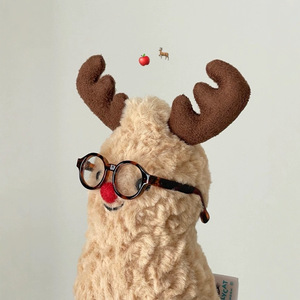 Jouet en peluche de Noël Jc, <span class=keywords><strong>renne</strong></span> amusant, jouet en peluche confortable, jouet mignon en forme de cacahuète, cadeau - Product Image 1