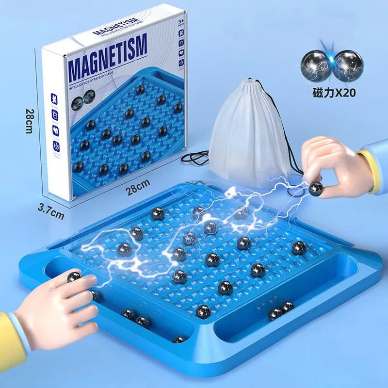 Tablero de ajedrez magnético de juguete, juego de mesa de interior, juego de ajedrez magnético para niños