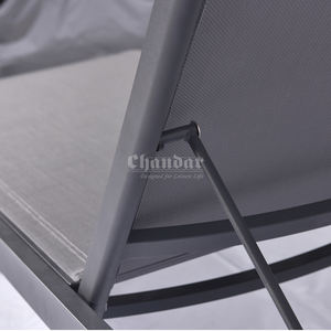 Chaise longue de <span class=keywords><strong>plage</strong></span>, chaise longue de <span class=keywords><strong>piscine</strong></span>, lit de <span class=keywords><strong>plage</strong></span>, chaises de <span class=keywords><strong>plage</strong></span>, mobilier d'extérieur en aluminium, tissu moderne résistant aux UV, nouveau design - Product Image 2