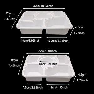 Wholesale Disposable Leak-Proof PP Food Container Tamper Evident Microwave Safe Multi Compartment for Salad Catering Takeaway - Product Image 3