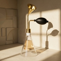 Flacon de parfum vide rétro avancé, décoration originale, flacon en verre avec buse d'airbag vide