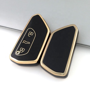 Cubierta de llave de TPU Golden Line para <span class=keywords><strong>VW</strong></span> Golf 8 Skoda Octavia A8 Seat Leon Mk4 Cupra Formentor 2020-2021 Polo Prius-Key Protection - Product Image 2