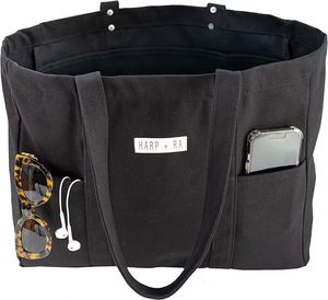Free Sample Heavy Duty Firewood Holder <b>Fireplace</b> Wood Stove <b>Accessories</b> for Camping Firewood Waxed Canvas Tote Bag - Product Image 2