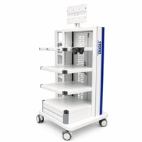 Chariot d'endoscopie médicale avec support d'écran pour système de caméra de laparoscopie